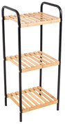 ΤΡΟΛΛΕΙ ΚΟΥΖΙΝΑΣ BAMBOO ESSENTIALS 4 ΕΠΙΠΕΔΩΝ 40Χ30Χ88 ΜΑΥΡΟ 01-13035