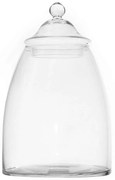 Βάζο Γυάλινο Με Καπάκι 7400-2 23x23x33,5cm Clear Supergreens Glass