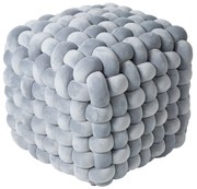 Πουφ Βελούδινο 43x43x40εκ. 2272 Γκρι Das Home