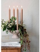 Κηροπήγιο Leda Κεραμικό Greige Ø22 x H12 cm Broste Copenhagen