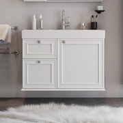 Πάγκος μπάνιου με Νιπτήρα STELLA 100 Λευκό 98x45.5x70 εκ. 98x45.5x70 εκ.