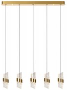 Φωτιστικό Κρεμαστό Lucide 13496-35-02 KLIGANDE Χρυσό Χρώμα (Gold Coloured)|Διάφανο (Transparent) 2700 K
