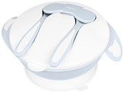 Φαγητοδοχείο Με Χωρίσματα & Κουτάλι & Πιρούνι (Σετ) 700ml Kikka Boo Blue