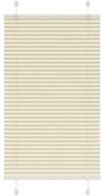 vidaXL Πλισέ περσίδα Κρέμα 80x100 cm Πλάτος υφάσματος 79,4 cm