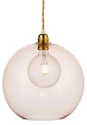 Φωτιστικό Οροφής Κρεμαστό V3643330LP 1ΧΕ27 Φ30ΧΗ120CM Pythia Pink Aca Decor Μέταλλο,Γυαλί