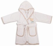 ΜΠΟΥΡΝΟΥΖΙ bebe HAPPY BEARS 21 SIZE:02 ΛΕΥΚΟ/ΜΠΕΖ Cotton 100% - DIMcol