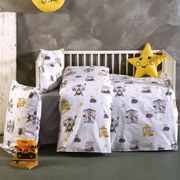 Σεντόνια Κούνιας (Σετ) Sb Home Baby Luna Park Grey