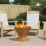 vidaXL Φωτιά Καφέ 50 x 50 x 40 cm Ατσάλι σκληρυθέν στον αέρα