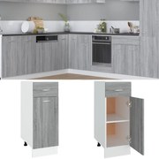 vidaXL Έπιπλο Με Συρτάρι Lyon Γκρι Sonoma 30x46x81,5εκ.