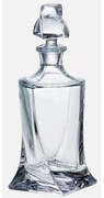 Καράφα Ουίσκι Quadro CTB00302300 850ml Κρυστάλλινη Clear Βοημίας Crystal