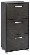 Shoe Cabinet Wooden  Zebrano 3Places 62x24x110