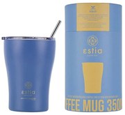 Ποτήρι-Θερμός Με Καλαμάκι Save The Aegean 01-12182 350ml Dark Blue Estia