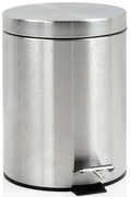 Κάδος Απορριμμάτων Mirror LBTAH-BA19298 Φ20,5x27,5cm 5lt Silver Andrea House Stainless Steel
