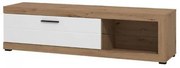 ΕΠΙΠΛΟ ΤΗΛΕΟΡΑΣΗΣ REMO ARTISAN OAK / ΛΕΥΚΟ ΜΑΤ 162x42x44εκ 11013493