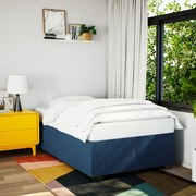 vidaXL Πλαίσιο Κρεβατιού χωρίς στρώμα Μπλε 120x190 εκ. Υφασμάτινο