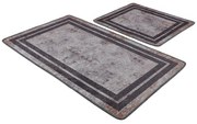 Πατάκια Μπάνιου Sione 359CHL5282 (Σετ 2τμχ) Grey L'essentiel Maison 60x100cm Πολυέστερ