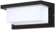 POWERTECH LED φωτιστικό τοίχου HLL-0165, 12W, 4000K, 960lm, IP65, μεταλλικό, μαύρο