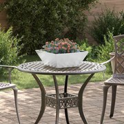 vidaXL Γλάστρα Κήπου 40x40x15 εκ Γαλβανισμένο Ατσάλι