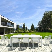 Τραπεζαρία Vegas Air XL (Σετ 9τμχ) 100X260-300cm White 8 Θέσεων