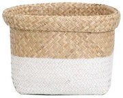 Καλάθι Tasmania Natural-White L 0510009 (36/26x26x24cm) Natural-White Soulworks Seagrass