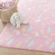 Παιδικό Χαλί Unicorn Ροζ 140x200 - Borea Home