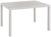 ΤΡΑΠΕΖΙ ΑΛΟΥΜΙΝΙΟΥ SAHIRA ΣΕ ΛΕΥΚΗ ΑΠΟΧΡΩΣΗ 120Χ80X75,5Υεκ. HM5570.01