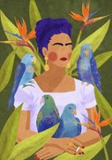 Εικονογράφηση Frida and birds, Raissa Oltmanns