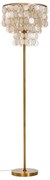 Φωτιστικό Δαπέδου Home ESPRIT Μπεζ Χρυσό 220 V 40 x 40 x 153 cm