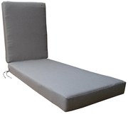 Μαξιλάρι Για Ξαπλώστρα Με Φερμουάρ N9/98 196x58x10cm Grey