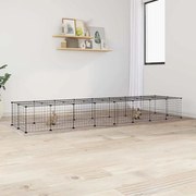 vidaXL Κλουβί Κατοικίδιων με 36 Πάνελ + Πόρτα Μαύρο 35 x 35εκ Ατσάλινο