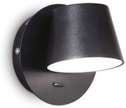 Φωτιστικό Τοίχου-Απλίκα Gim 167121 12x12x12cm LED 6W 3000K Black Ideal Lux