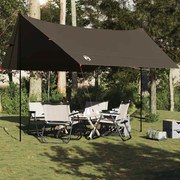 vidaXL Μουσαμάς Κάμπινγκ Αδιάβροχος Πράσινος 462x306x211 εκ.