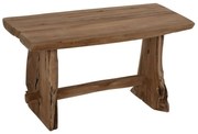 Παγκάκι HM9347 80x40x44cm Από Μασίφ Ξύλο Teak Natural Διθέσιος