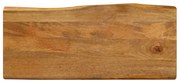 Επιφάνεια Τραπεζιού 90x40x3,8 εκ. Live Edge Μασίφ Ξύλο Μάνγκο