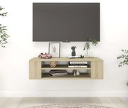Έπιπλο Τηλεόρασης Κρεμ. Sonoma Δρυς 100x30x26,5 εκ. Επεξ. Ξύλο 806232