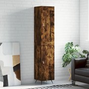 vidaXL Ντουλάπι Καπνιστή δρυς 34,5x34x180 εκ. από Επεξεργασμένο Ξύλο