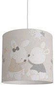 Παιδικό Φωτιστικό Κρεμαστό Hesperis Kids Love Bunny Ø35cm H33cm Ε27 Sand-Beige Veis