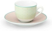 Φλυτζάνι Καφέ Με Πιατάκι Siena 25.945.17 100ml Multi Cryspo Trio Porcelain