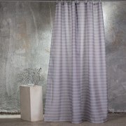 ΚΟΥΡΤΙΝΑ ΜΠΑΝΙΟΥ 180X200 STRIPE GREY - MELINEN