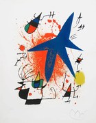 Εκτύπωση τέχνης Blue Star, 1972, Joan Miró