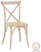 Καρέκλα Στοιβαζόμενη Dylon 263-000021 48x52x89cm Natural-White