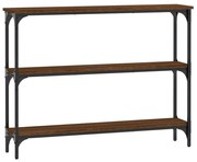 vidaXL Τραπέζι Κονσόλα Καφέ Δρυς 100x22,5x75 εκ. Επεξεργασμένο Ξύλο