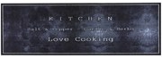 Χαλάκι Κουζίνας Cook &amp; Wash 690 Love Cooking 50X150cm Black Sdim 50Χ150 Polyamide