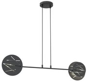Κρεμαστό Φωτιστικό Οροφής 2xE27 96cm Xotic Emibig -1411/2-Μαύρο 1411/2