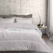 Κουβερτοπάπλωμα Sherpa 1182 Ice Grey Das Home Υπέρδιπλo 220x240cm Πολυέστερ