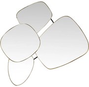 Καθρέφτης Τοίχου Shapes Μεταλλικός Χρυσός 110x10x130εκ - Χρυσό