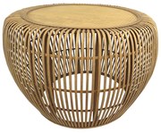 Τραπέζι Bamboo Natural Art Et Lumiere Φ75x46,5εκ. 14834