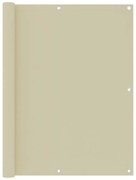 vidaXL Διαχωριστικό Βεράντας Κρεμ 120 x 300 εκ. Ύφασμα Oxford