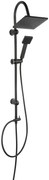 Ferro Squerto Black Κολόνα Σταθερού Ντους Μαύρη ABS plastic, PVC plastic, Ανοξείδωτο ατσάλι, Μπρούτζος