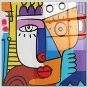Πίνακας Γυάλινος 403MGN3384 50x50cm Multi Wallity Square Γυαλί
